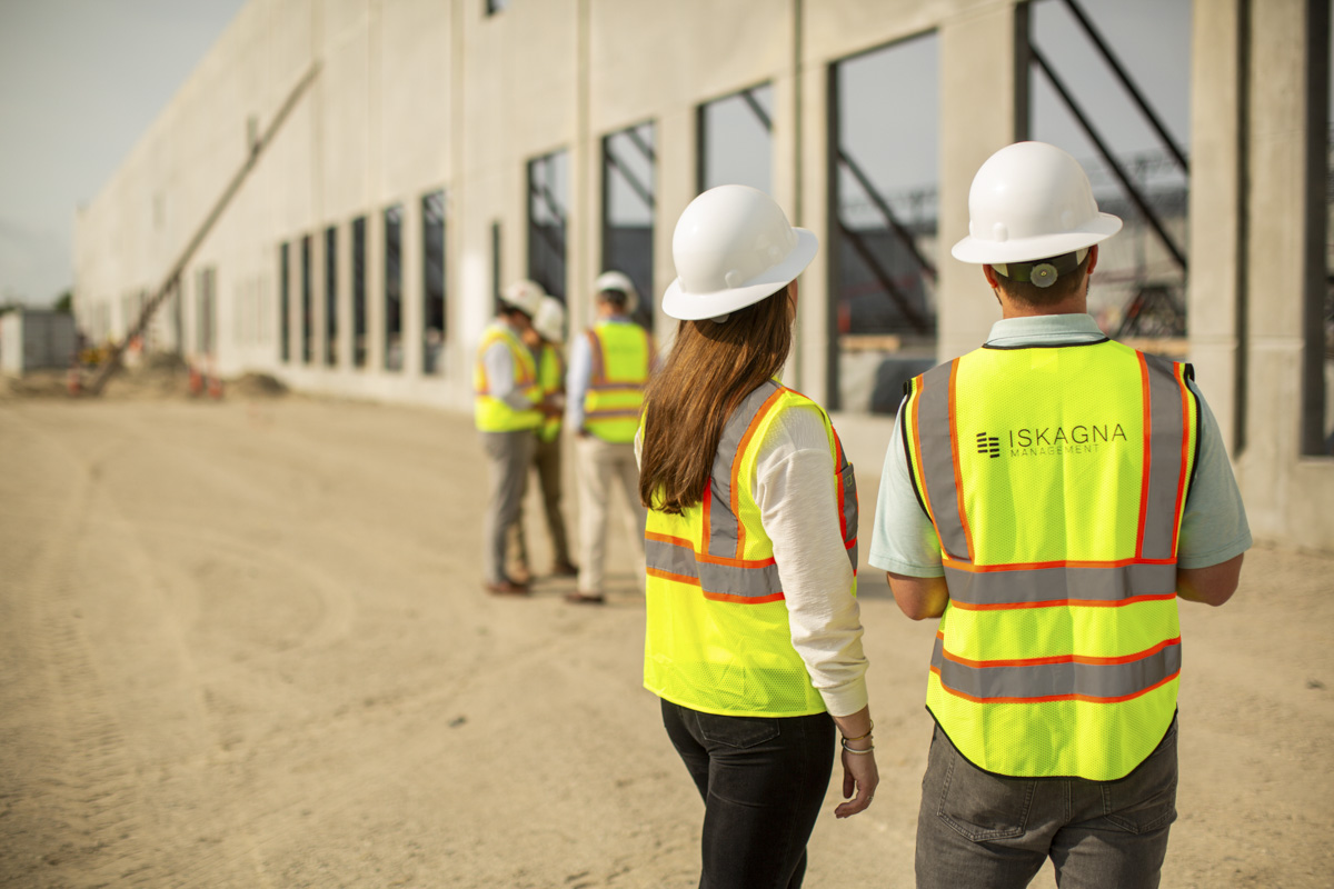 Construction Site Manager overlooking progress