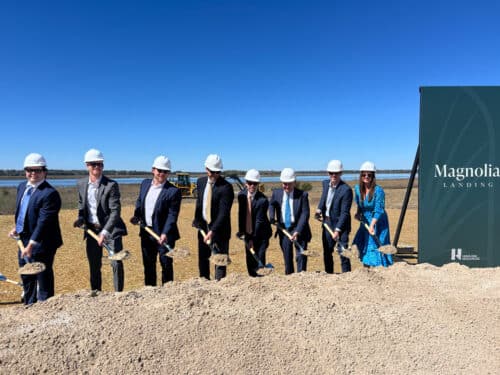 At the Magnolia Landing groundbreaking event