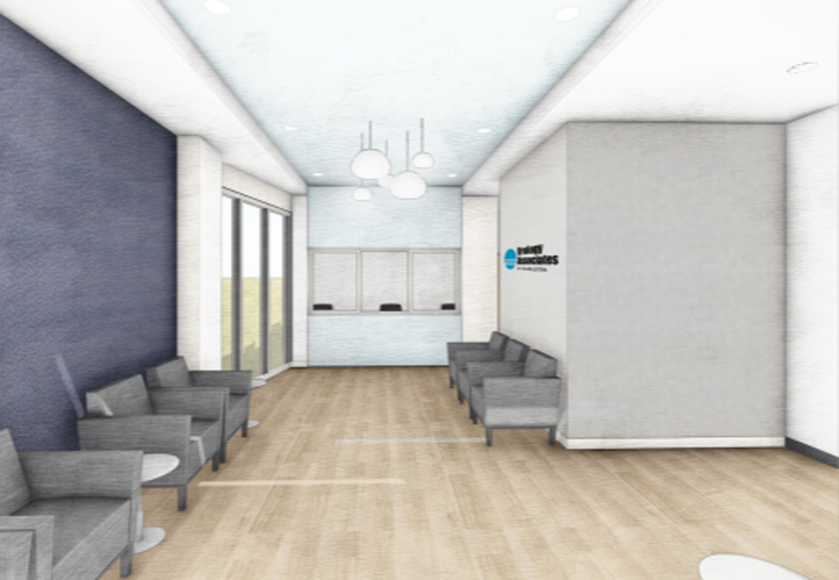 Interior concept rendering of Urology Associates of Charleston - Ladson Office